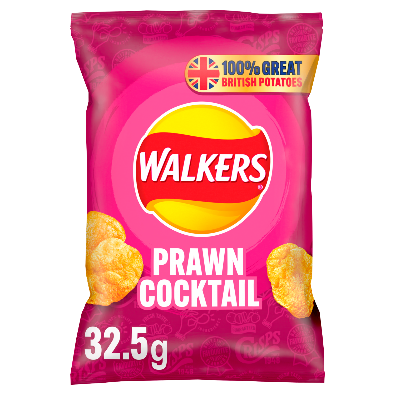 Walkers Crisps Chips Prawn Cocktail 32 x 32,5g