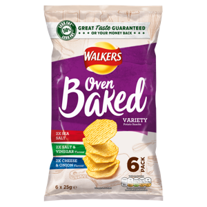 Walkers Baked Variety 6-Pack / 18 x 6 x 25g