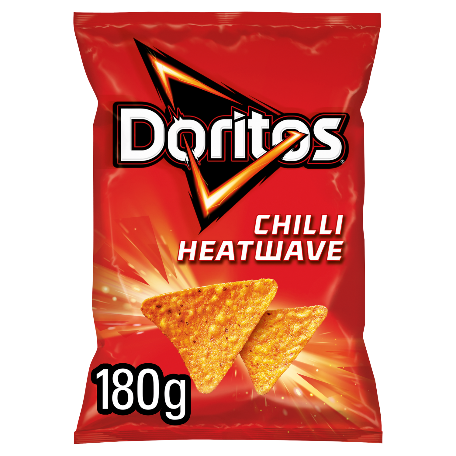 MHD Doritos Chilli Heatwave Tortilla Chips 12 x 180g MHD 24.03.24