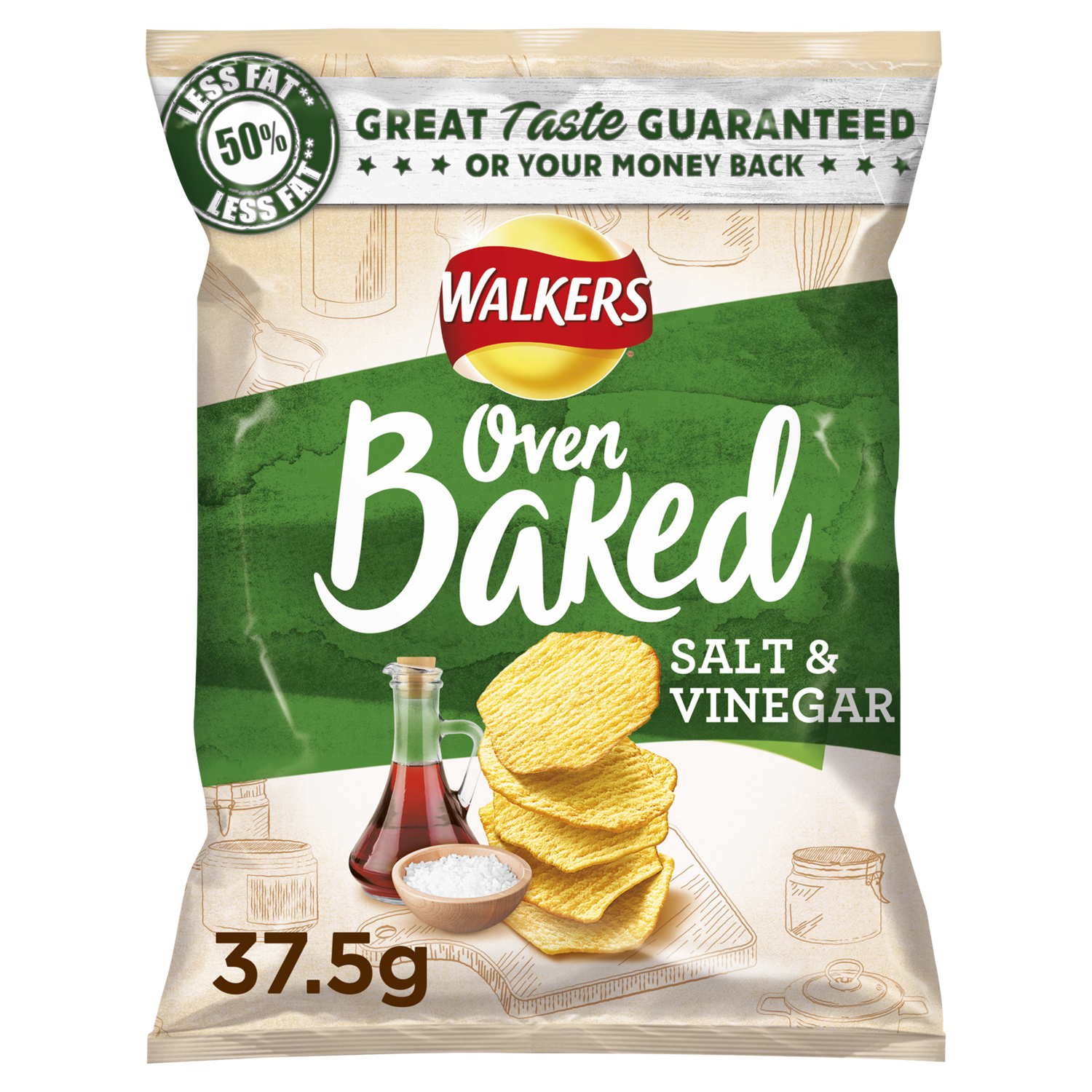 Walkers Baked Salt & Vinegar 32 x 37,5g