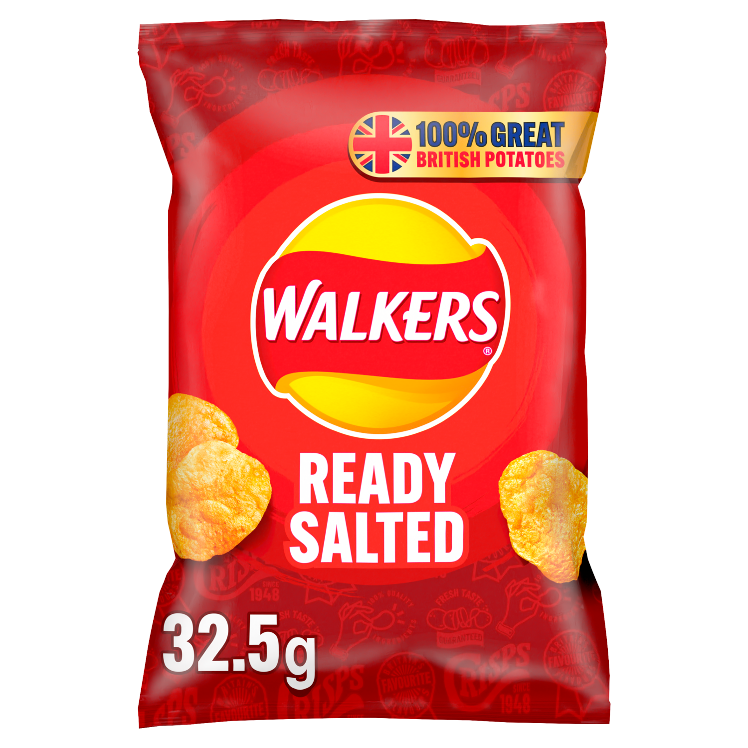 Walkers Crisps Chips Ready Salted 32 x 32,5g